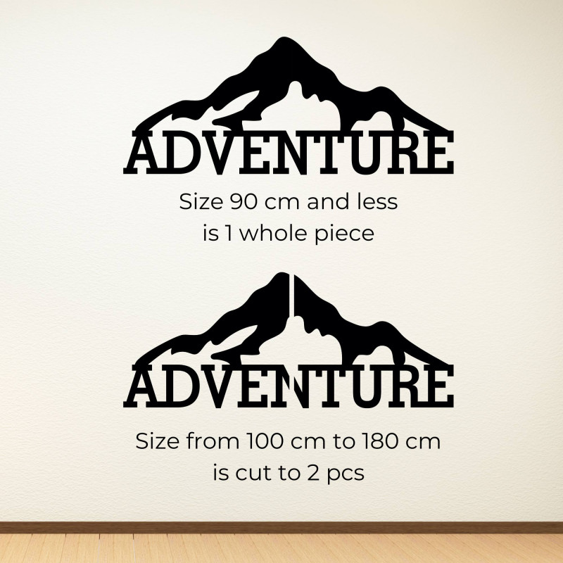 Carved wooden wall painting of a mountain -...