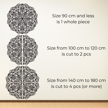 A precisely carved wooden mandala for a harmonious and cozy home