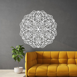Wooden mandala for the wall - hand-carved wood painting 2