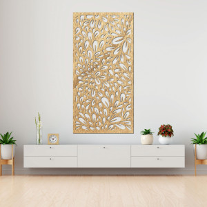 Abstract flower painting on the wall - PINIIA