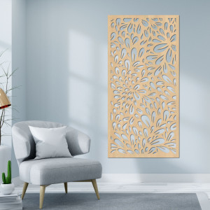Wooden wall picture flower - ANIA 2