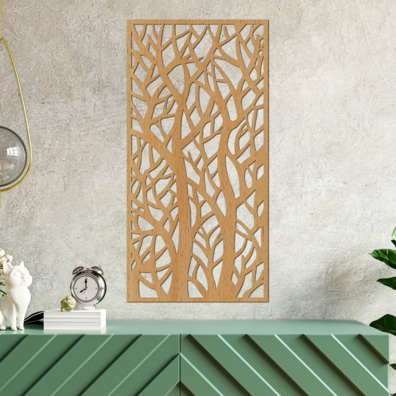 Decorative panel painting forest silhouettes - HARMONY