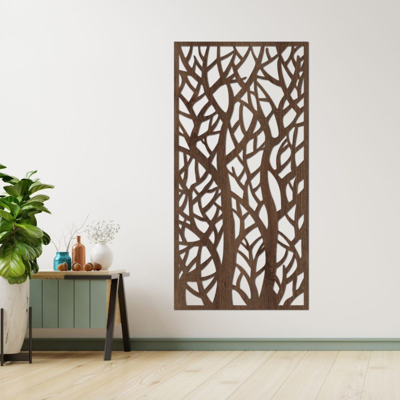 Decorative panel painting forest silhouettes - HARMONY