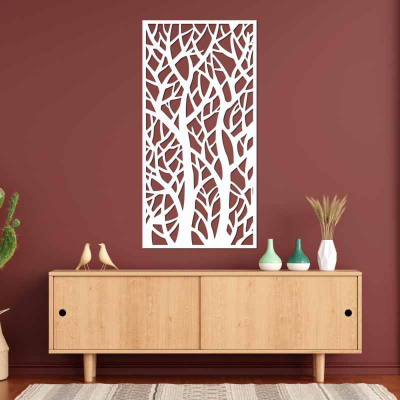 Decorative panel painting forest silhouettes - HARMONY