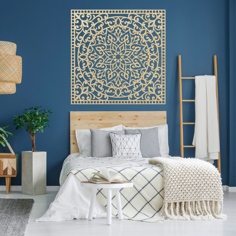 Art wall painting symphony of wooden patterns