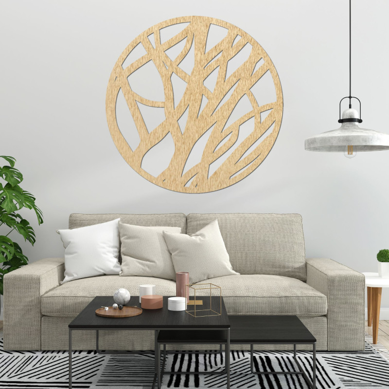 Wooden wall picture circle - FLORIN