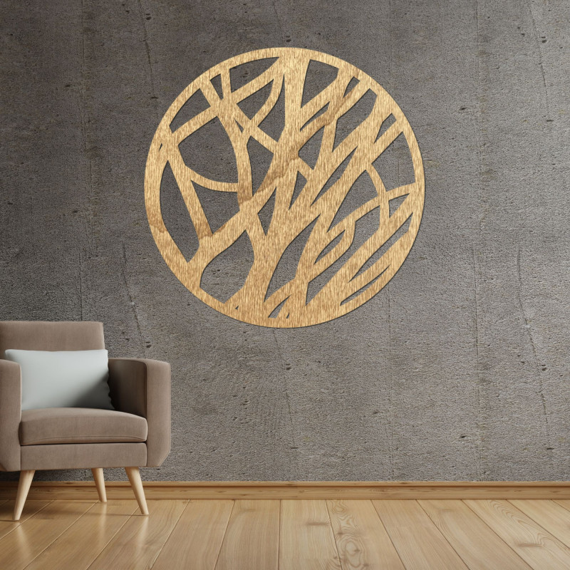 Wooden wall picture circle - FLORIN