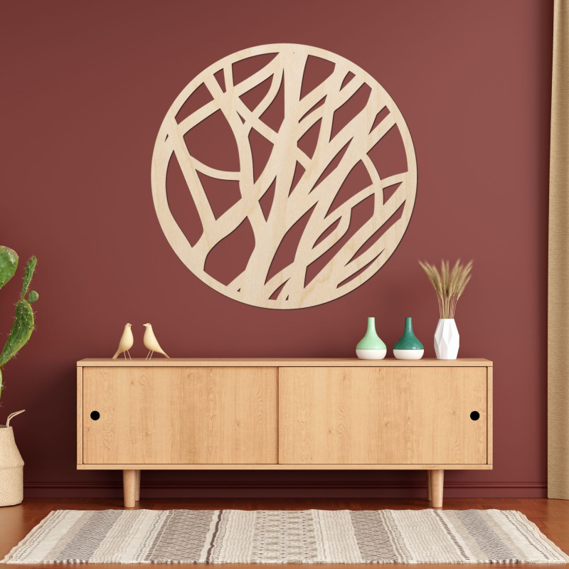 Wooden wall picture circle - FLORIN