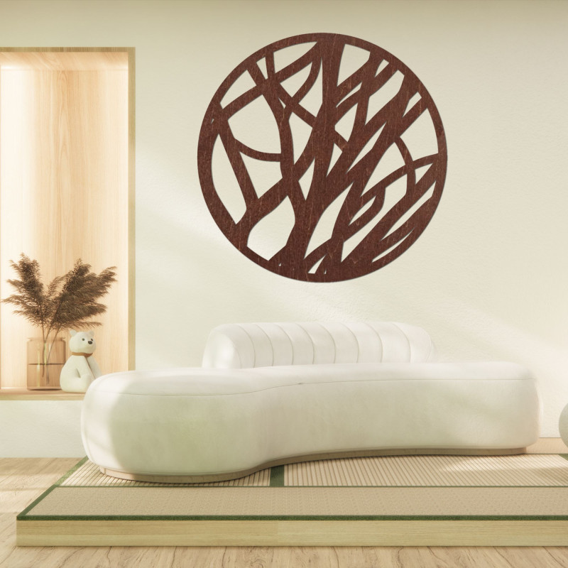 Wooden wall picture circle - FLORIN