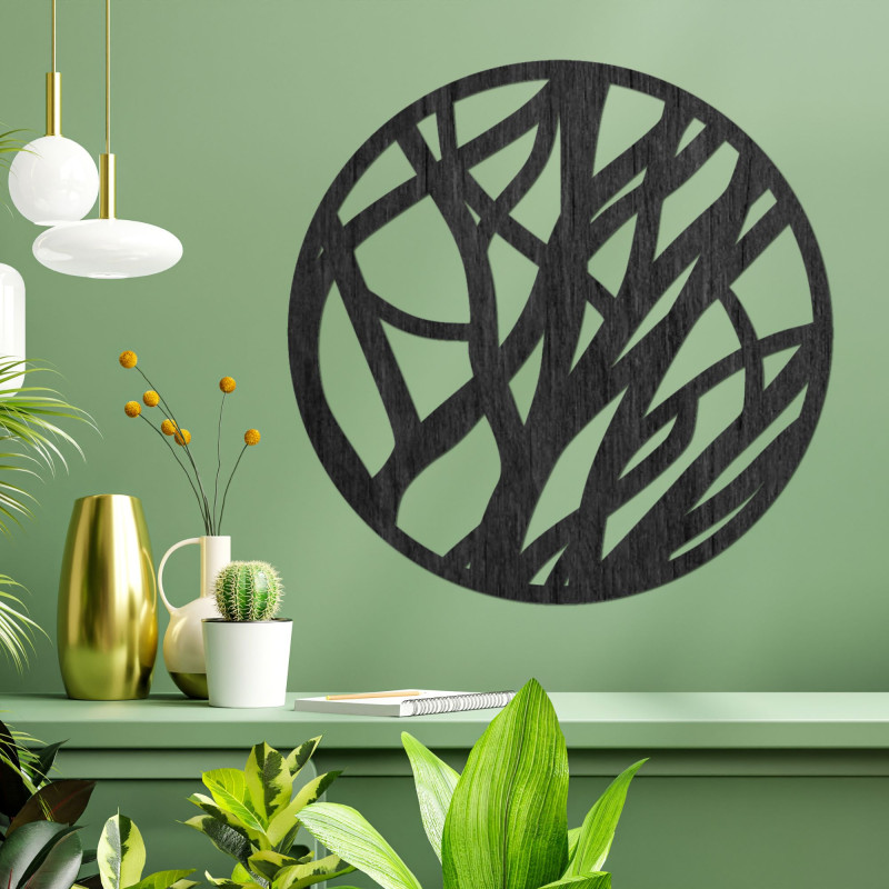 Wooden wall picture circle - FLORIN