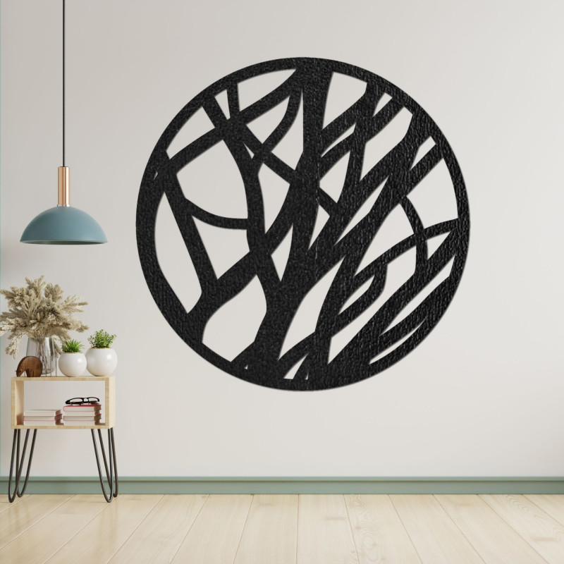 Wooden wall picture circle - FOGO