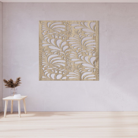 Wooden wall decoration square - FOLIUM