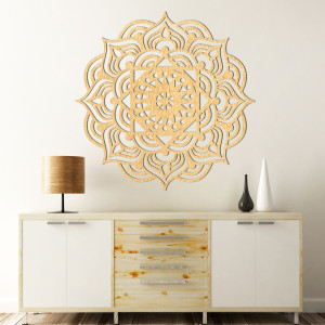 Wooden mandala wall decoration - ROMANCE 2