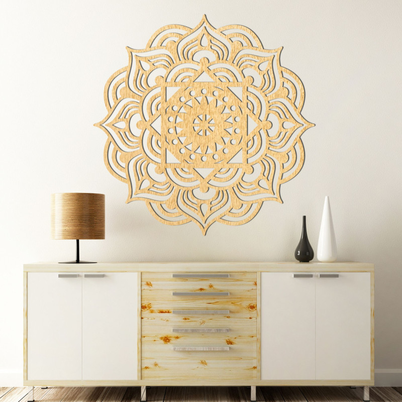 Wooden wall decoration mandala - ROMANCE