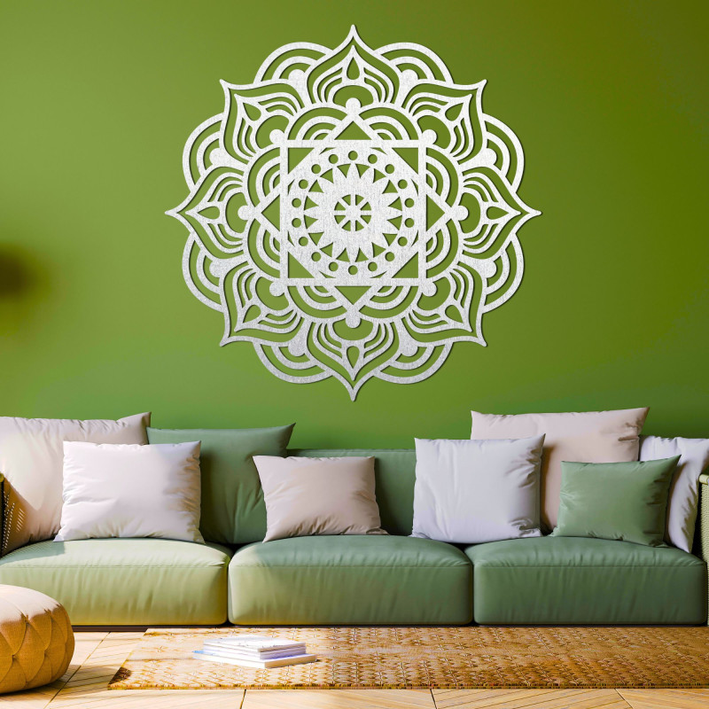 Wooden mandala wall decoration