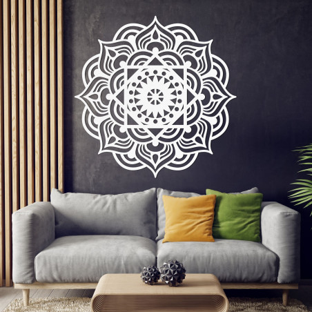 Wooden mandala wall decoration - ROMANCE