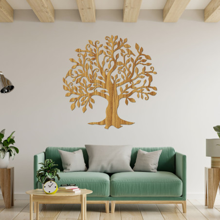 The wooden tree of life is more than just a stylish wall decoration