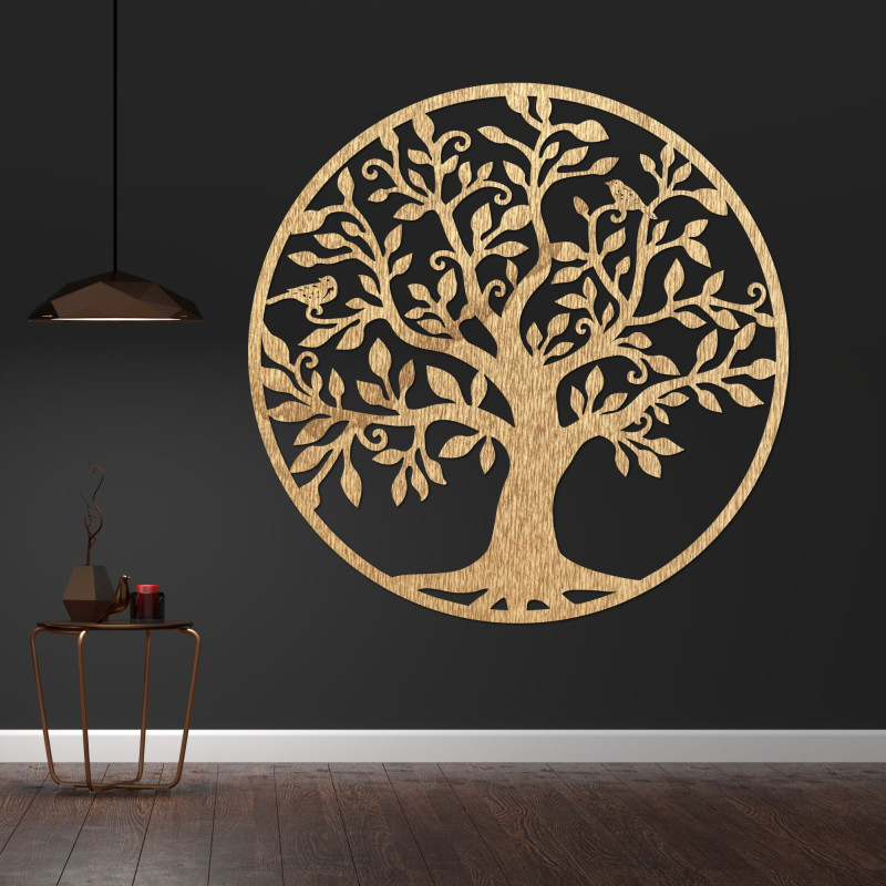 Wooden decoration tree of life