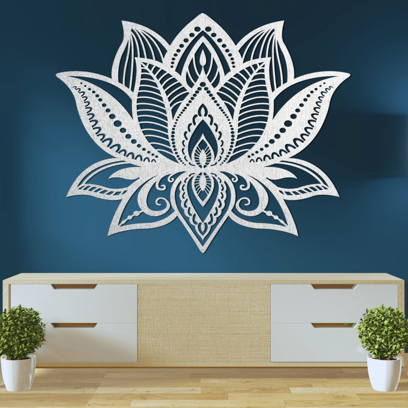 Wall decoration wooden mandala flower - COR LUCIS