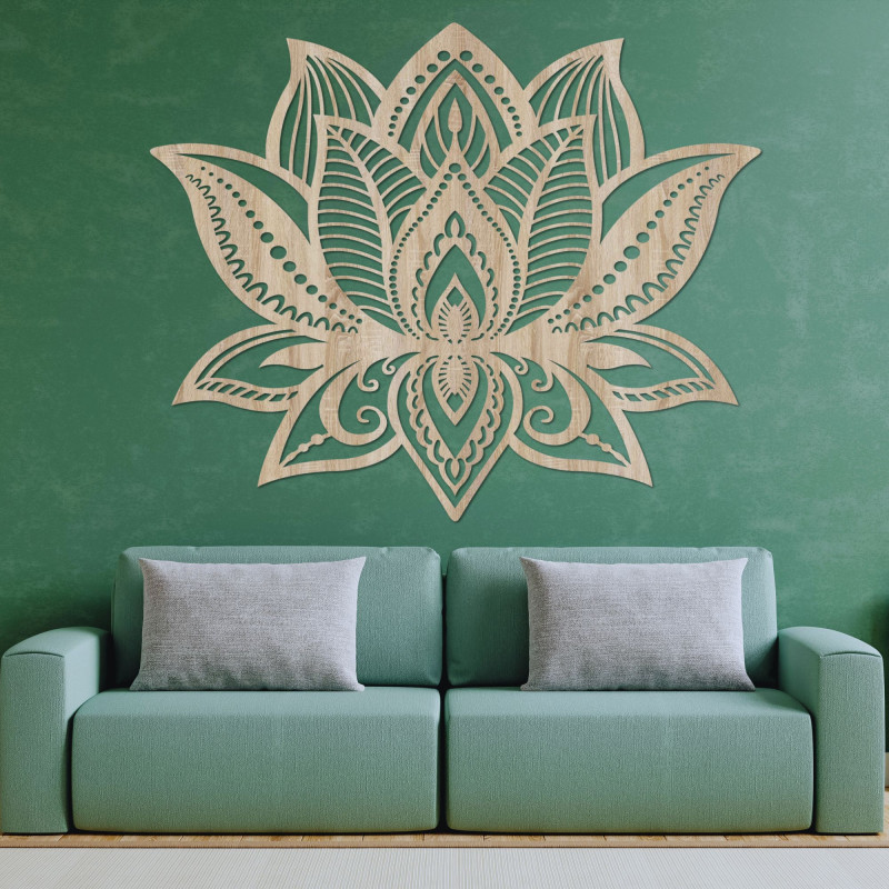 Wooden mandala wall decoration - FLORALIS