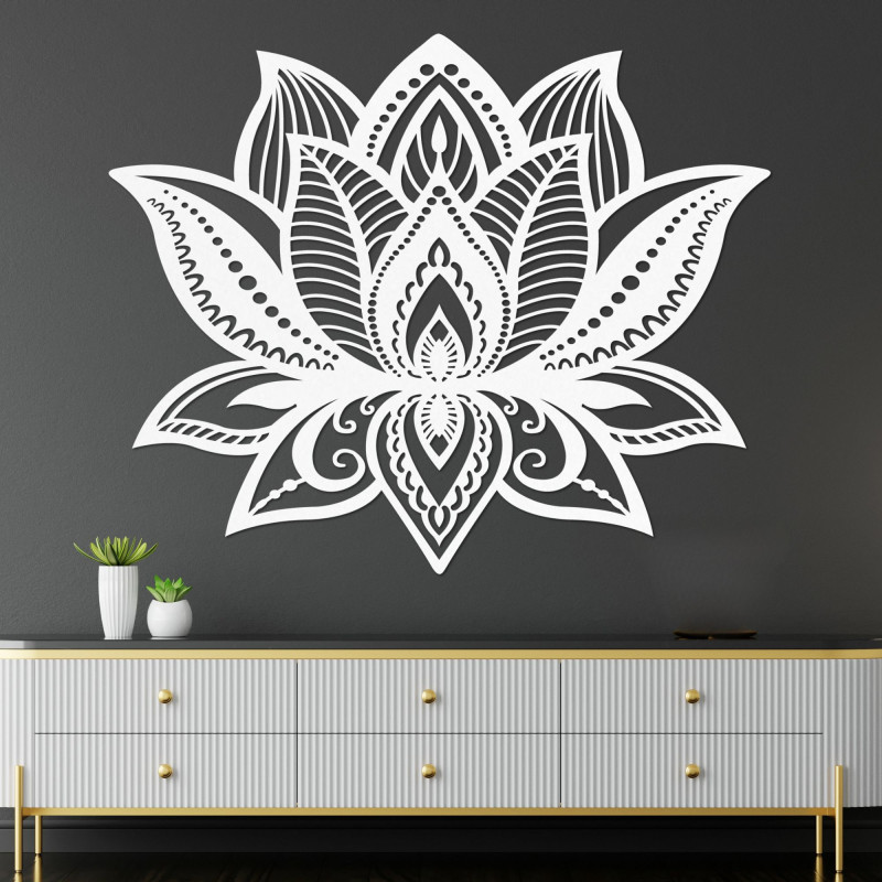 Wooden mandala wall decoration - FLORALIS