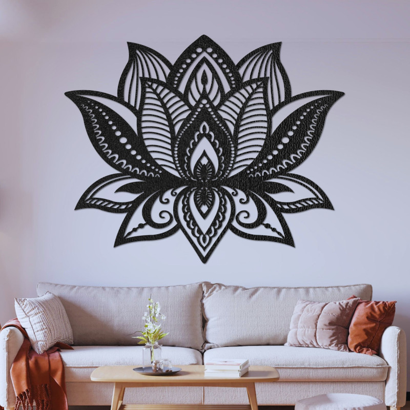 Wooden mandala wall decoration - FLORALIS