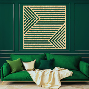 Wooden wall decoration - PRISMA