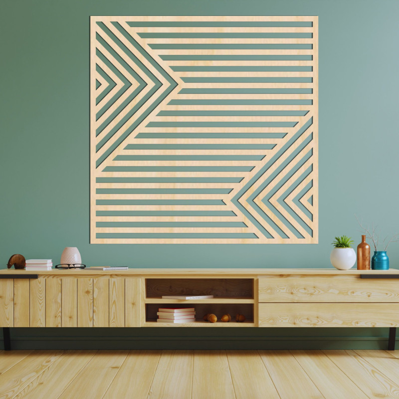 Wooden wall decoration - PRISMA