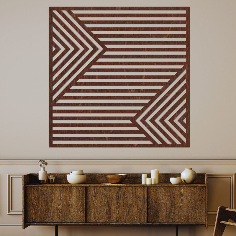 Wooden wall decoration - PRISMA