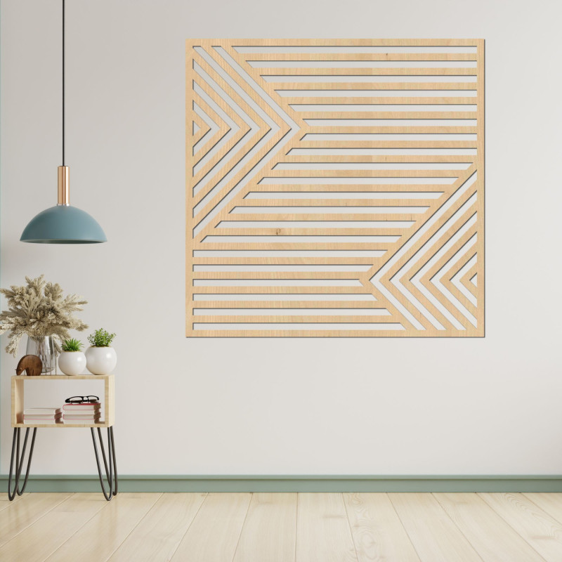 Wooden wall decoration - LINEA