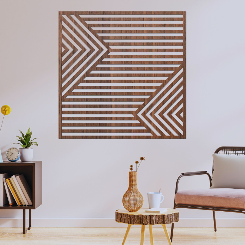 Wooden wall decoration - LINEA