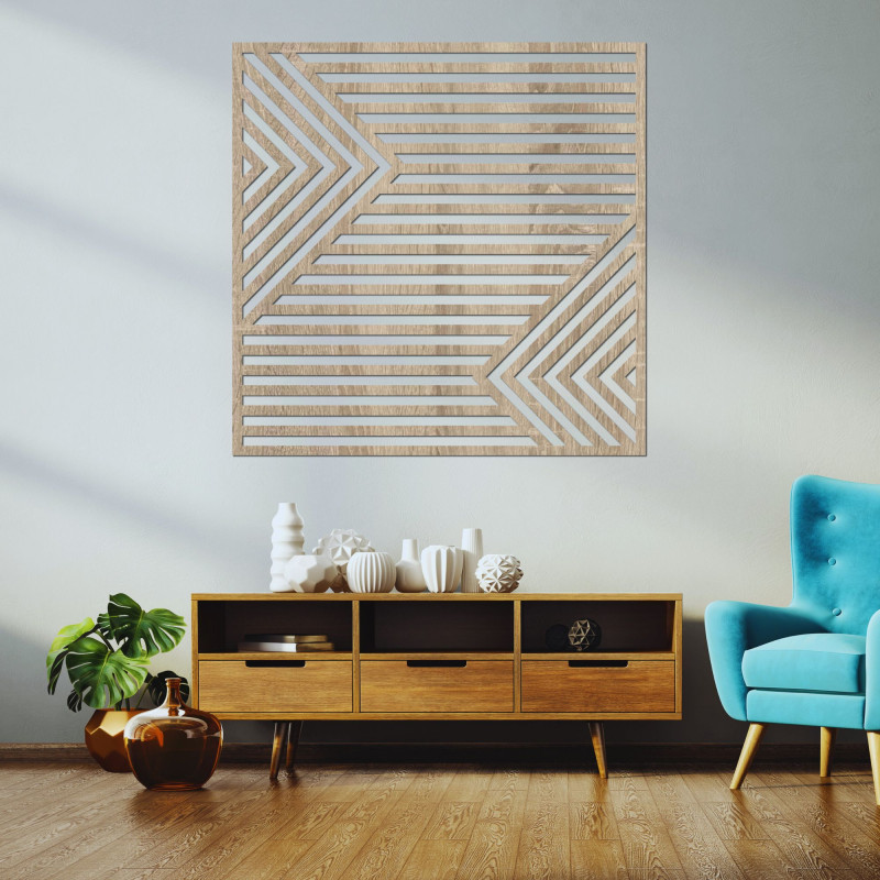 Wooden wall decoration - LINEA