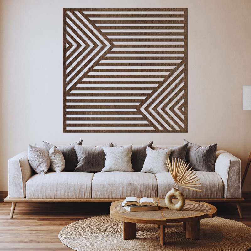 Wooden wall decoration - LINEA