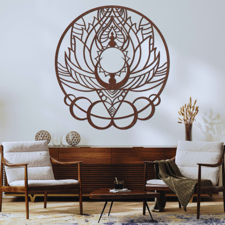 Carved wall painting sun flower - FLOS