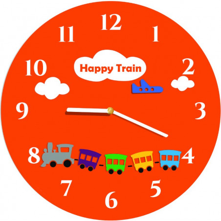 Modern wall clock made of plexiglass. Trendy wall clock as a gift. X-momo clock. PMMA