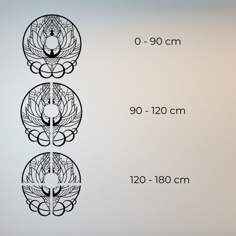 Artistic wooden decoration mandala flower and...