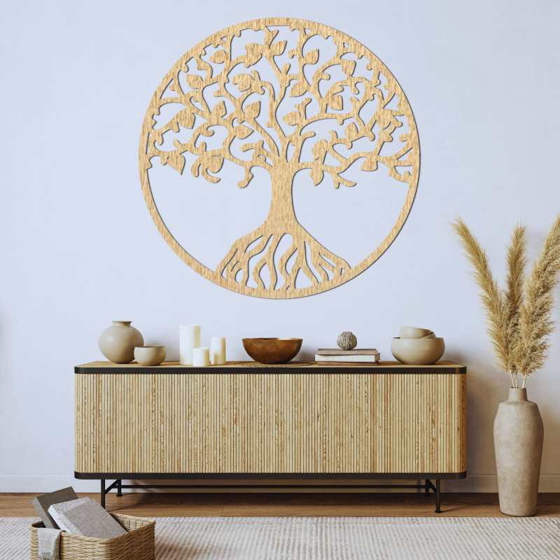 Carved wall painting tree of life - NIRVANA