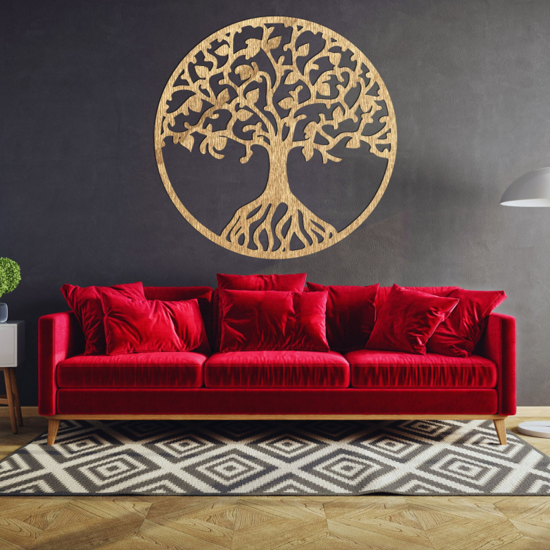 Carved wall painting tree of life - NIRVANA