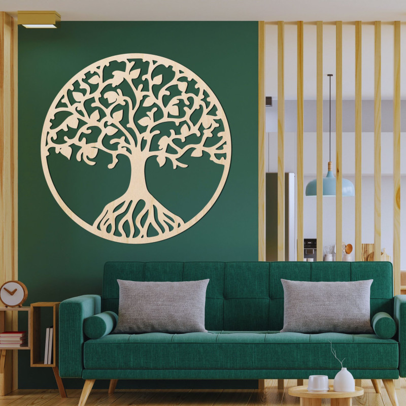 Carved wall painting tree of life - NIRVANA