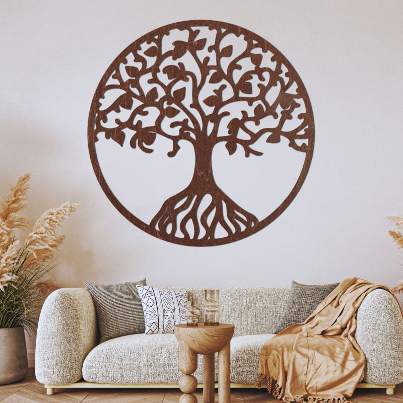 Carved wall painting tree of life - NIRVANA