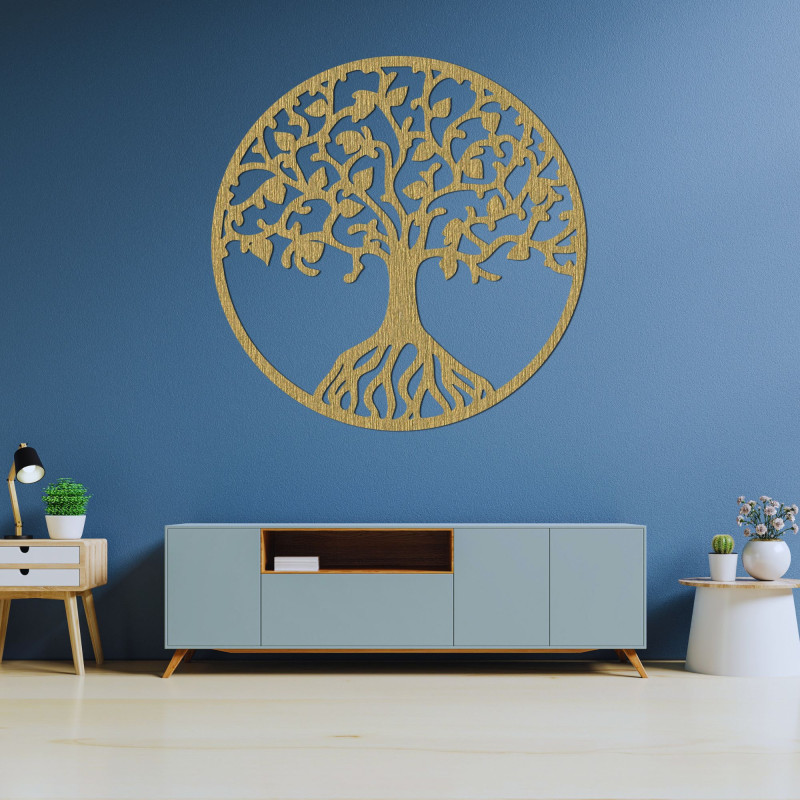 Carved wall painting tree of life - NIRVANA