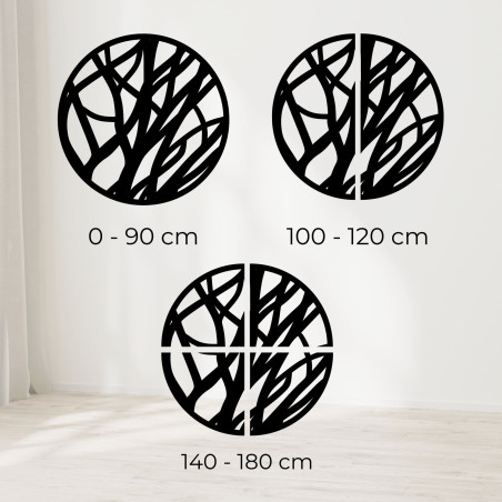Wooden wall picture circle - FOGO