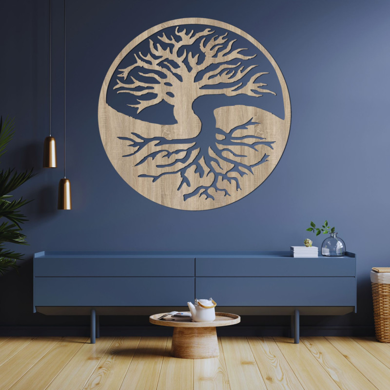 Carved wall painting tree of life - CONCORDIA