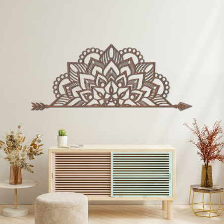 Mandala on the wall made of wood - ARONV