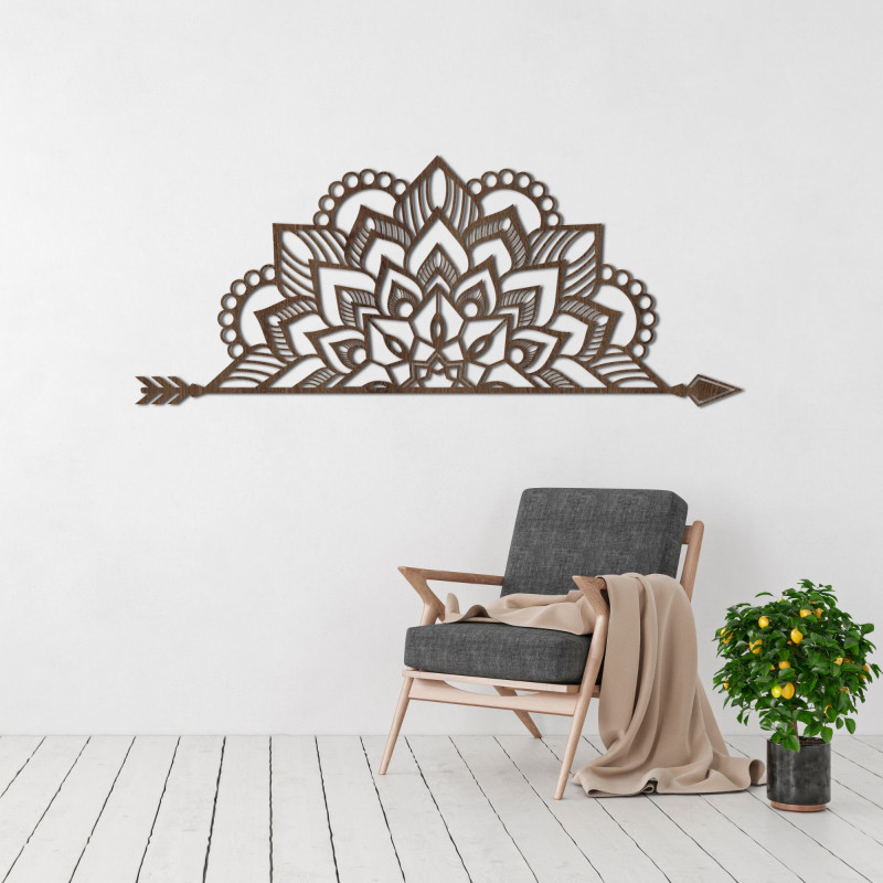 Mandala on the wall made of wood - ARONV