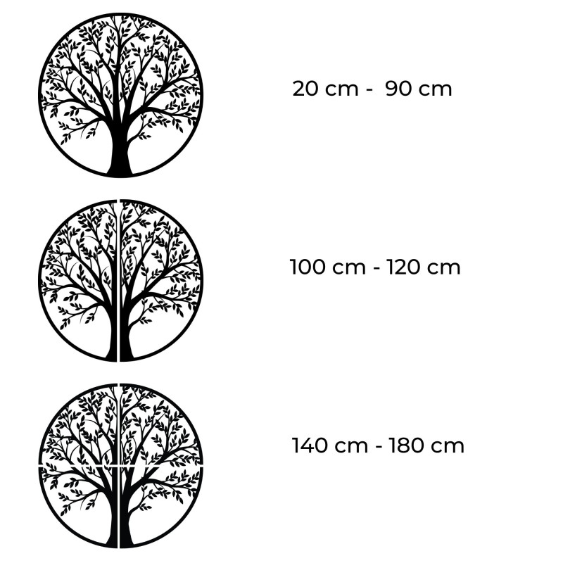 Black Tree of Life Wall Decoration for Living Room
