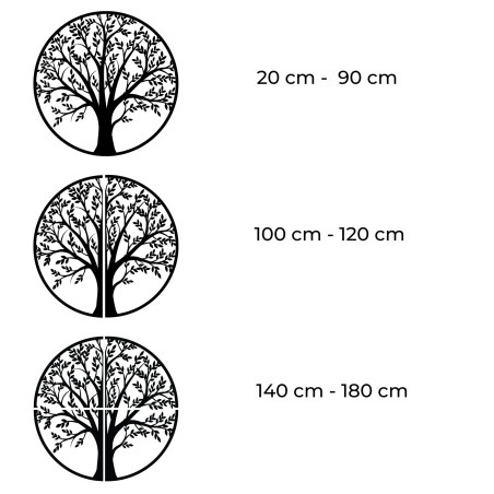 Black Tree of Life Wall Decoration for Living Room