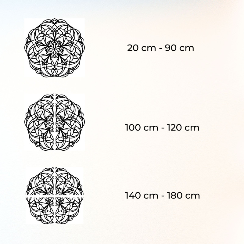 Original wooden mandala for stylish home decoration