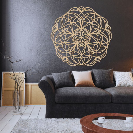 Wooden mandala on the wall – Modern wall decoration