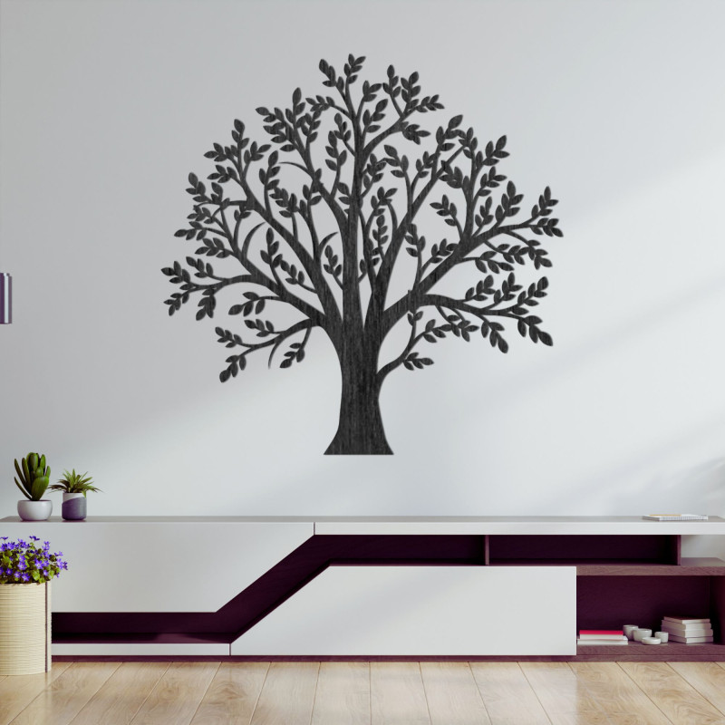 Elegant wooden tree of life wall decoration